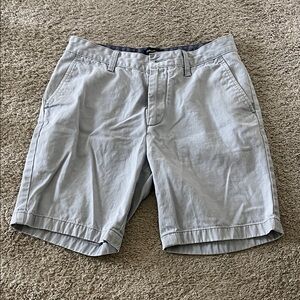 Nautica Men's Light Gray Flat Front Shorts